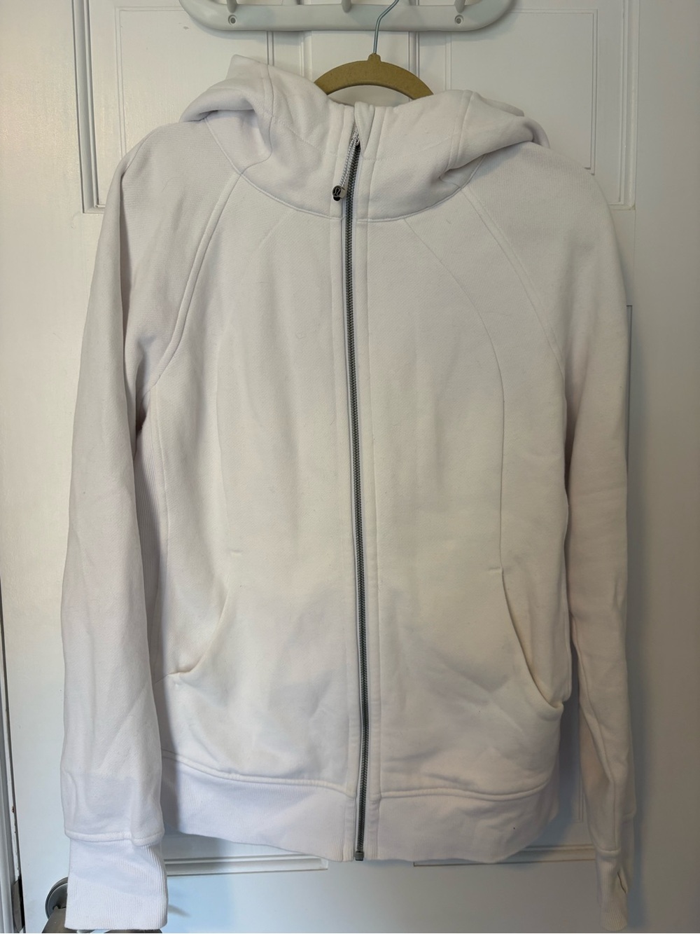 Lululemon White Scuba Hoodie